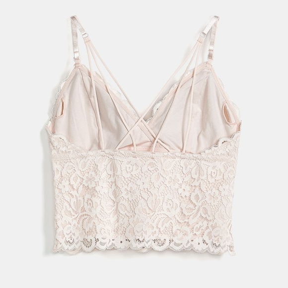 V-Neck Cross-Back Strappy Lace Cami NWOT - Picture 3 of 4